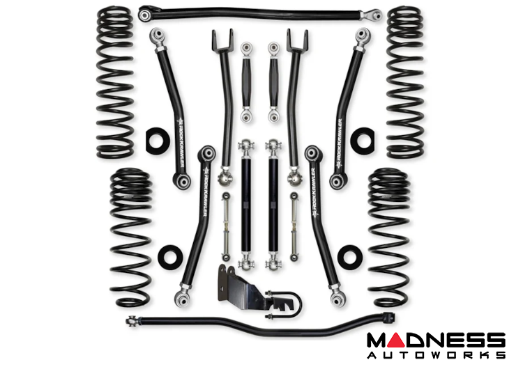 Jeep Wrangler JL Lift Kit - Rock Krawler - 2DR - 2.5in X Factor (No Limits) - 2018+ Jeep Wrangler JL Lift Kit - Rock Krawler - 2DR - 2.5in X Factor (No Limits) - 2018+